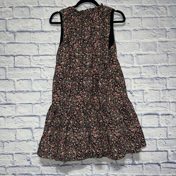 BB Dakota Sleeveless Tiered Black Floral Dress - Picture 14 of 14